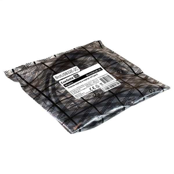 Exegate EX298297RUS Планка портов в корпус 2xType-C SuperSpeed+ ExeGate BrctUSB32E-2C (USB3.2 Gen2 2 низкие цены купить в Тюмени