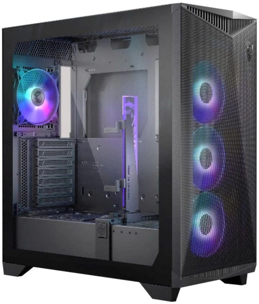 Корпус MSI MPG GUNGNIR 300R черный без БП E-ATX 5x120mm 6x140mm 2xUSB3.1 audio AirDuct bott PSU низкие цены купить в Тюмени