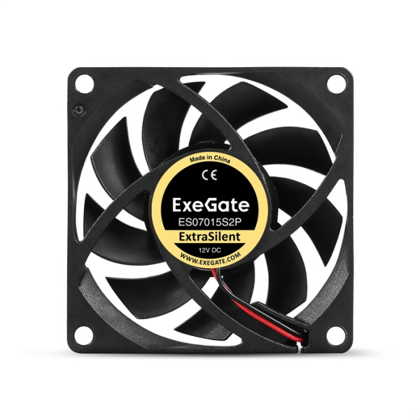 Exegate EX295230RUS Вентилятор 12В DC ExeGate ExtraSilent ES07015S2P (70x70x15 мм, Sleeve bearing (п низкие цены купить в Тюмени