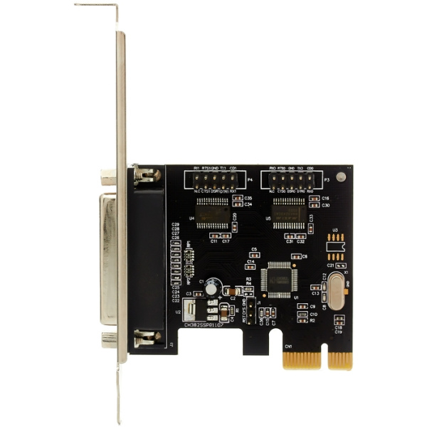 Exegate EX281226RUS Контроллер EXE-303 PCI-E, 2*COM port + 1*LPT (OEM) низкие цены купить в Тюмени