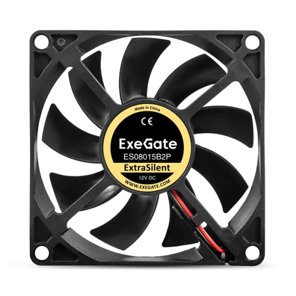 Exegate EX295236RUS Вентилятор 12В DC ExeGate ExtraSilent ES08015B2P (80x80x15 мм, 2-Ball (двойной ш низкие цены купить в Тюмени