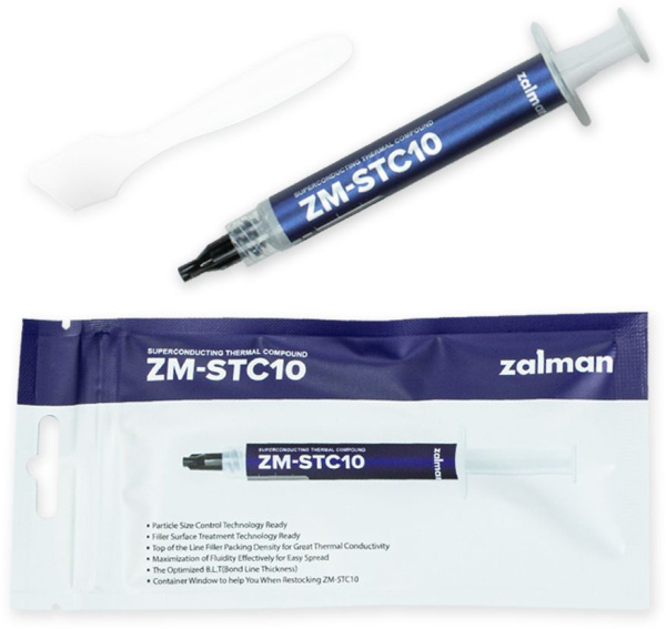 Термопаста Zalman ZM-STC10 шприц 2гр. 11.5 Вт/мК низкие цены купить в Тюмени