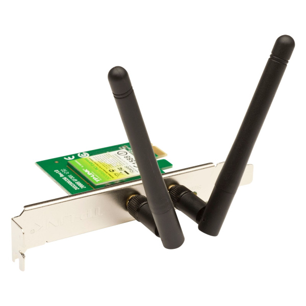 Адаптер Wi-Fi TP-Link TL-WN881ND (300Mbps Wireless N PCI Express Adapter, Atheros, 2T2R, 2.4GHz, 802 низкие цены купить в Тюмени