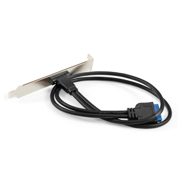 Exegate EX298296RUS Планка портов в корпус Type-C ExeGate BrctUSB3-1C (USB 3.2 Gen1 20pin (IDC 20pin низкие цены купить в Тюмени