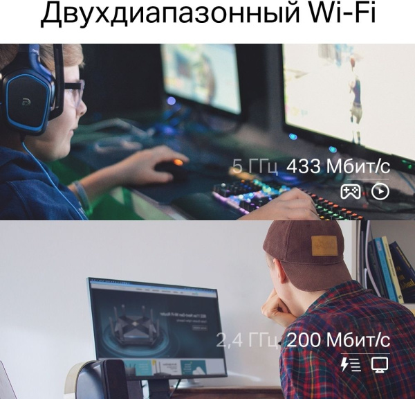 Сетевой адаптер WiFi TP-Link Archer T2E AC600 PCI Express (ант.внеш.съем) 1ант. низкие цены купить в Тюмени