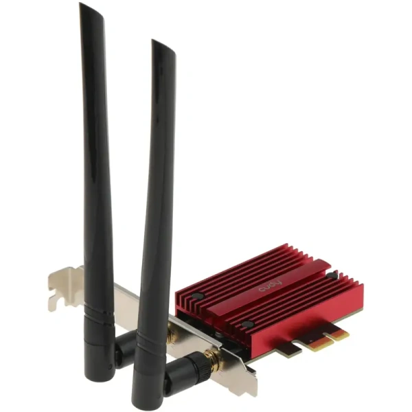 Сетевой адаптер Wi-Fi + Bluetooth Cudy WE3000S АХ5400 PCI Express (ант.внеш.съем) 2ант. низкие цены купить в Тюмени