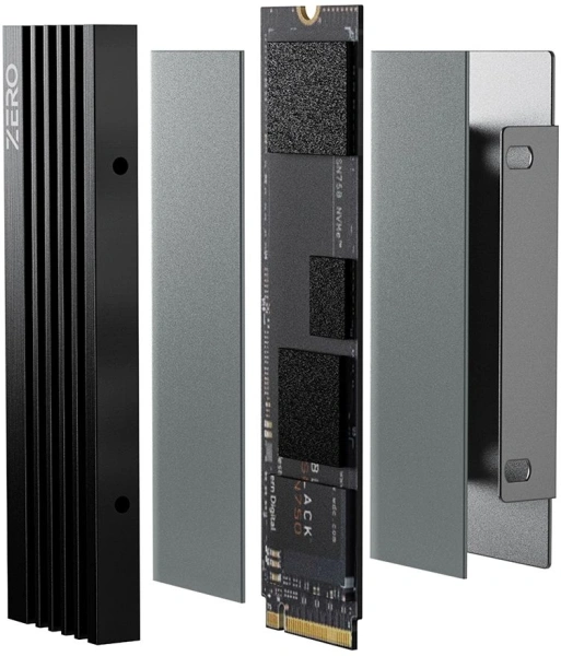 Радиатор для SSD ID-Cooling Zero M05 черный алюминий Ret низкие цены купить в Тюмени