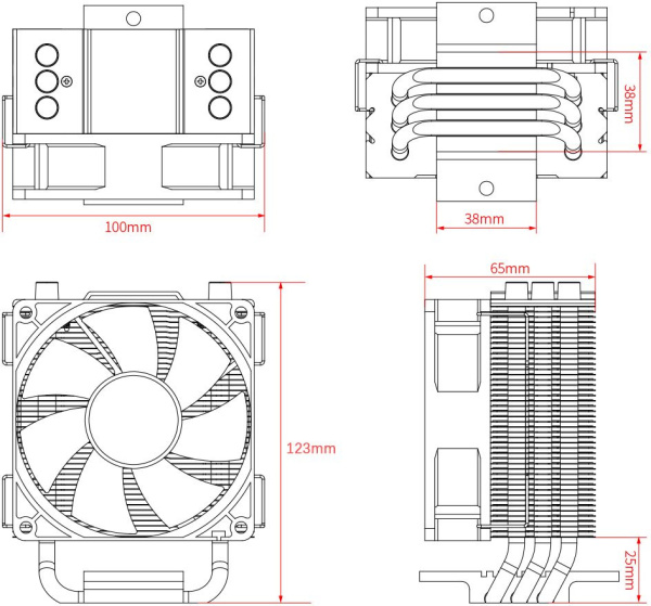 Устройство охлаждения(кулер) ID-COOLING SE-903-XT, 92мм, 130W низкие цены купить в Тюмени