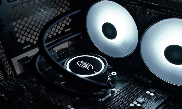 Устройство охлаждения(кулер) Deepcool Watercooler GAMMAXX L240T WHITE Soc-AM4/ низкие цены купить в Тюмени